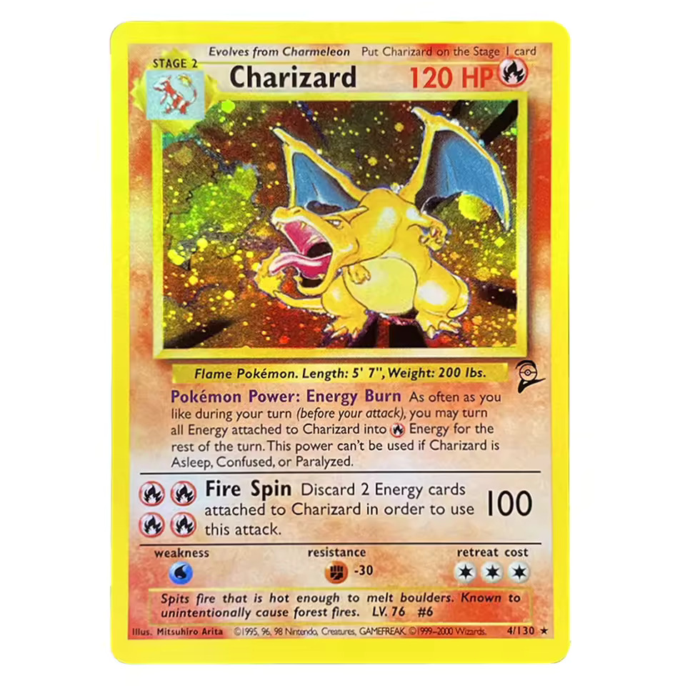 PKM Foil Cards Charizard Blastoise Venusaur 
